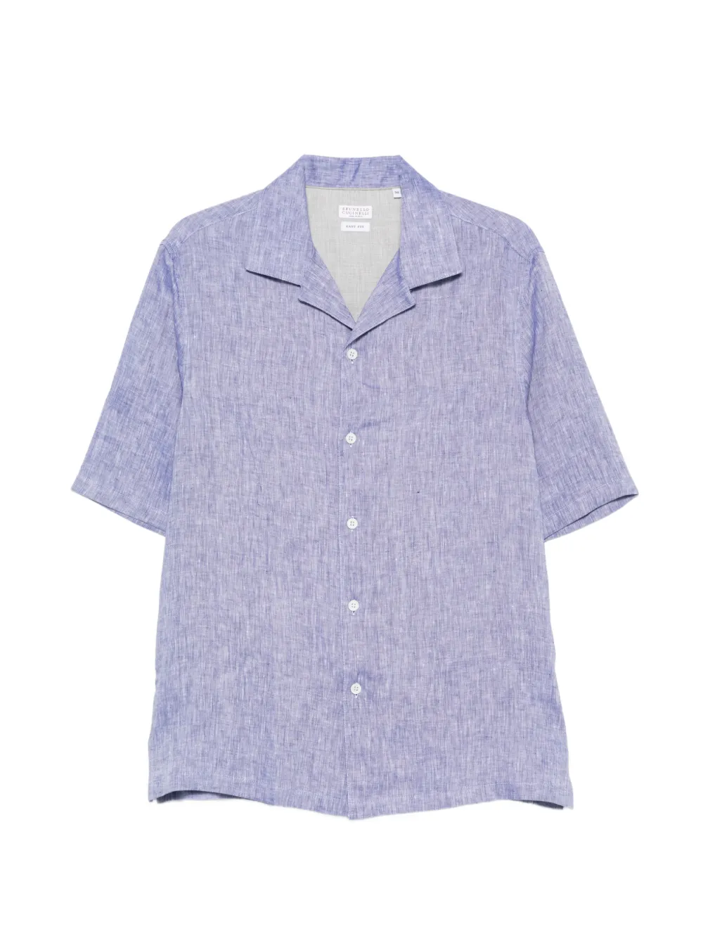 Brunello Cucinelli camp-collar shirt - Blu