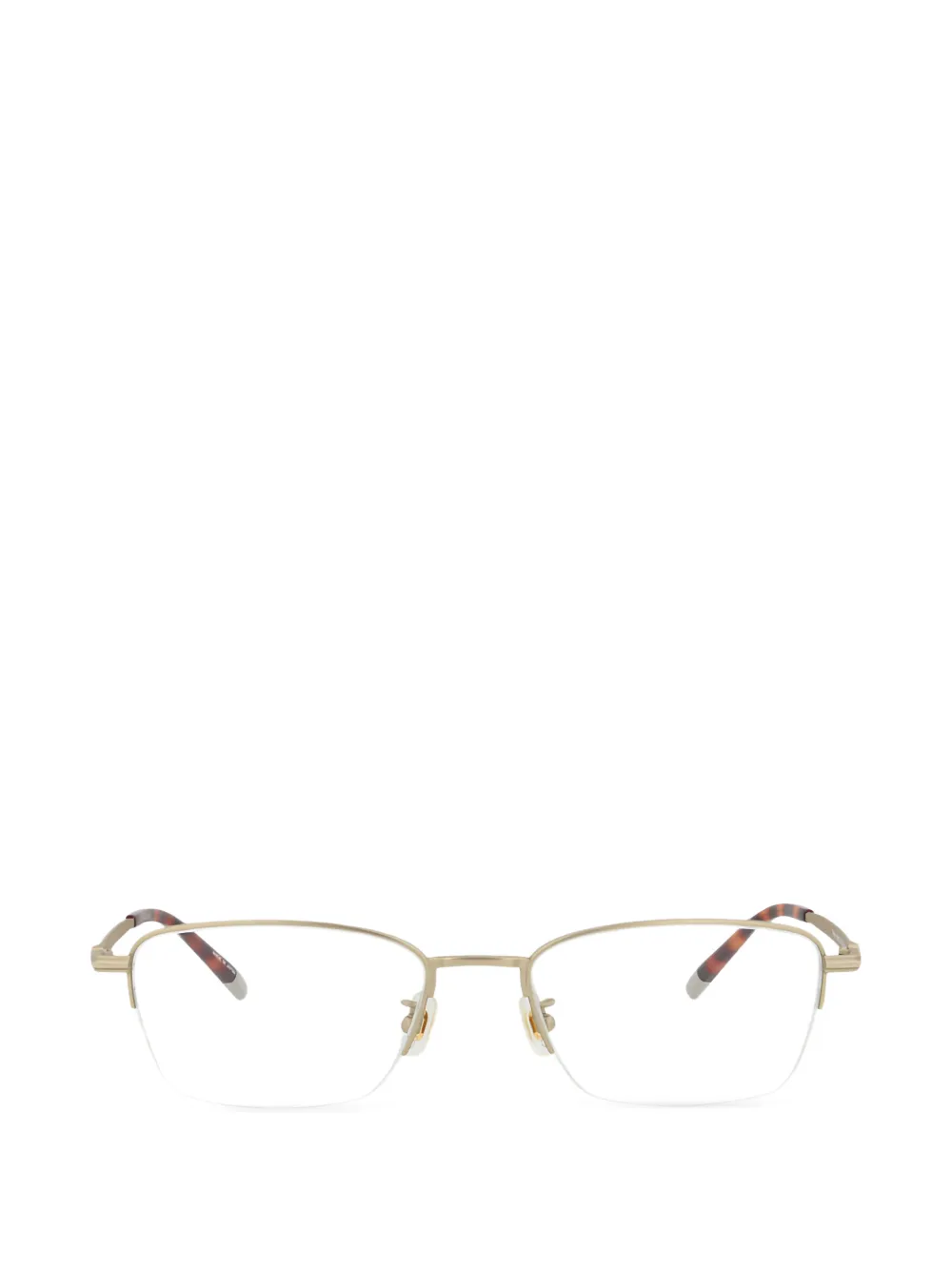Montblanc rectangle-frame half-rim glasses - Oro