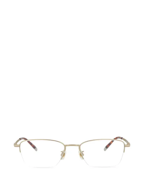 Montblanc rectangle-frame half-rim glasses
