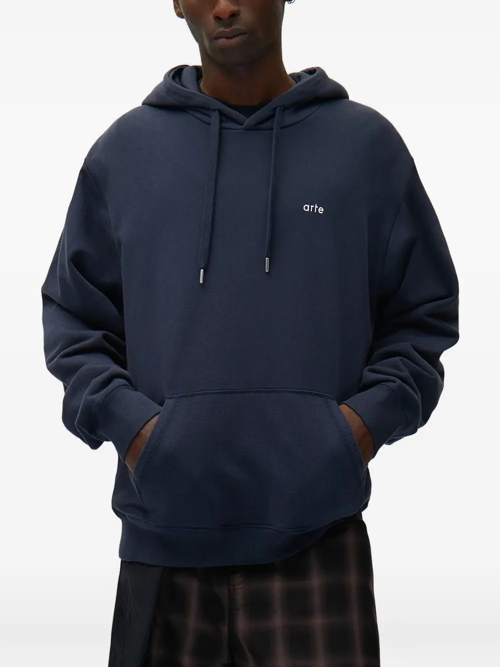 Arte Antwerp logo-embroidered hoodie - Blu