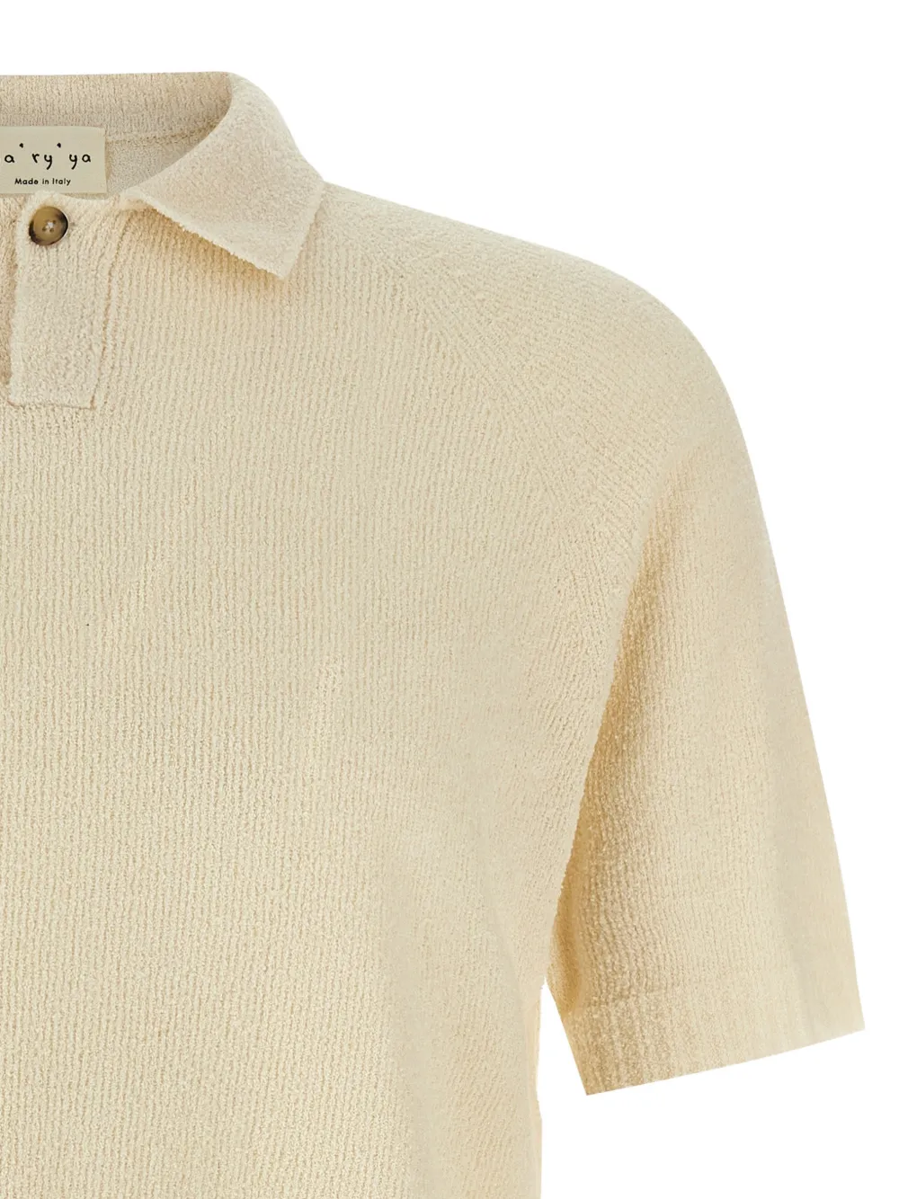  Ma'ry'ya Button-fastening Polo Shirt - Neutrals 