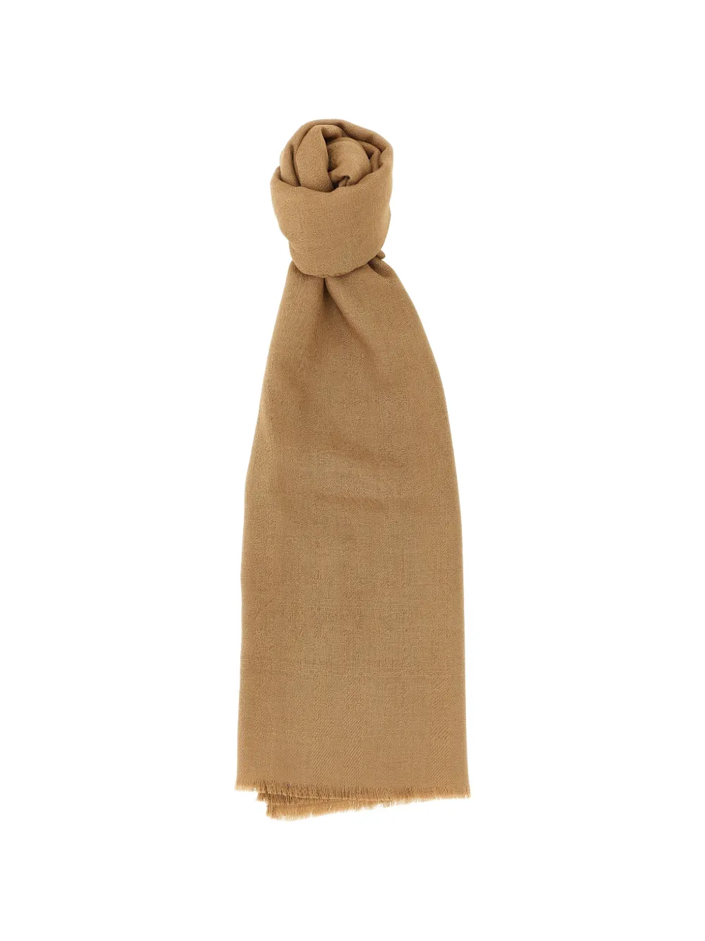 Max Mara fringed stole - Marrone