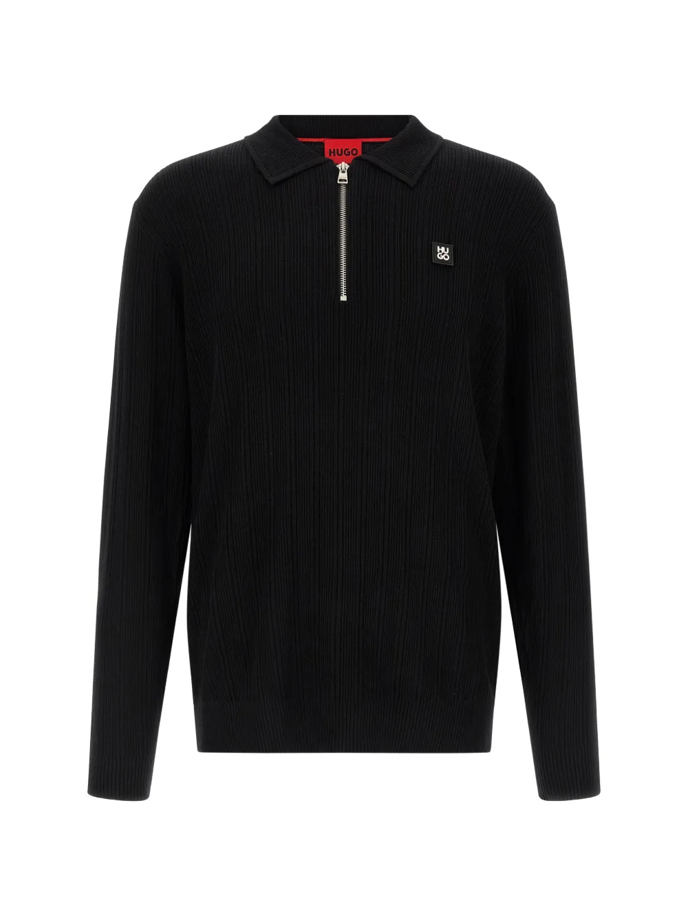 BOSS ribbed polo shirt - Nero