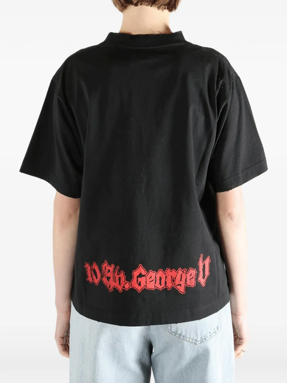 Balenciaga T-shirt met grafische print Zwart