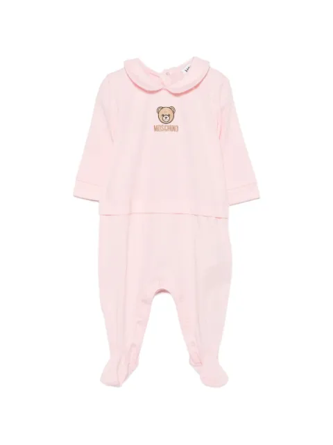 Moschino Kids teddy embroidery romper