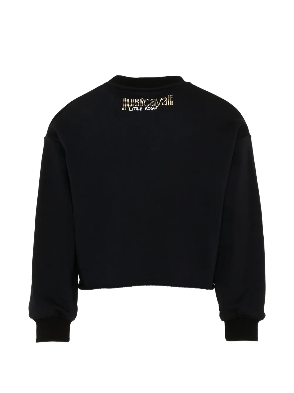 Just Cavalli Kids Sweater met ronde hals Zwart