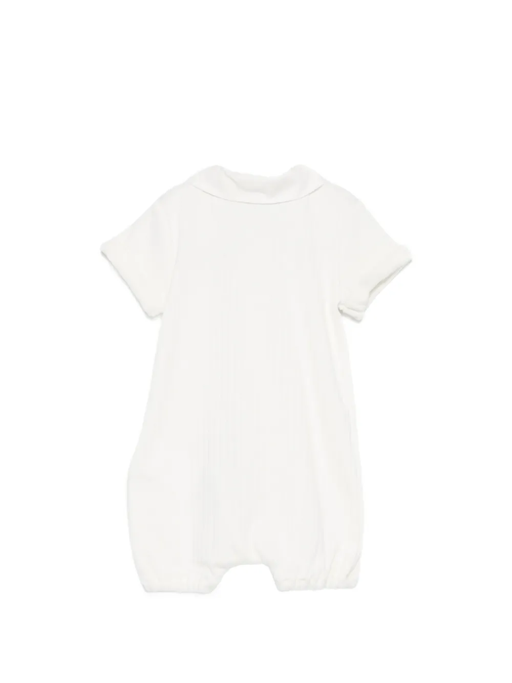  Moschino Kids Teddy Appliqué Romper - White 
