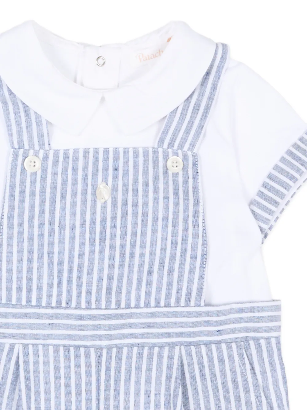 Patachou Top broek muts en slabbetje Wit