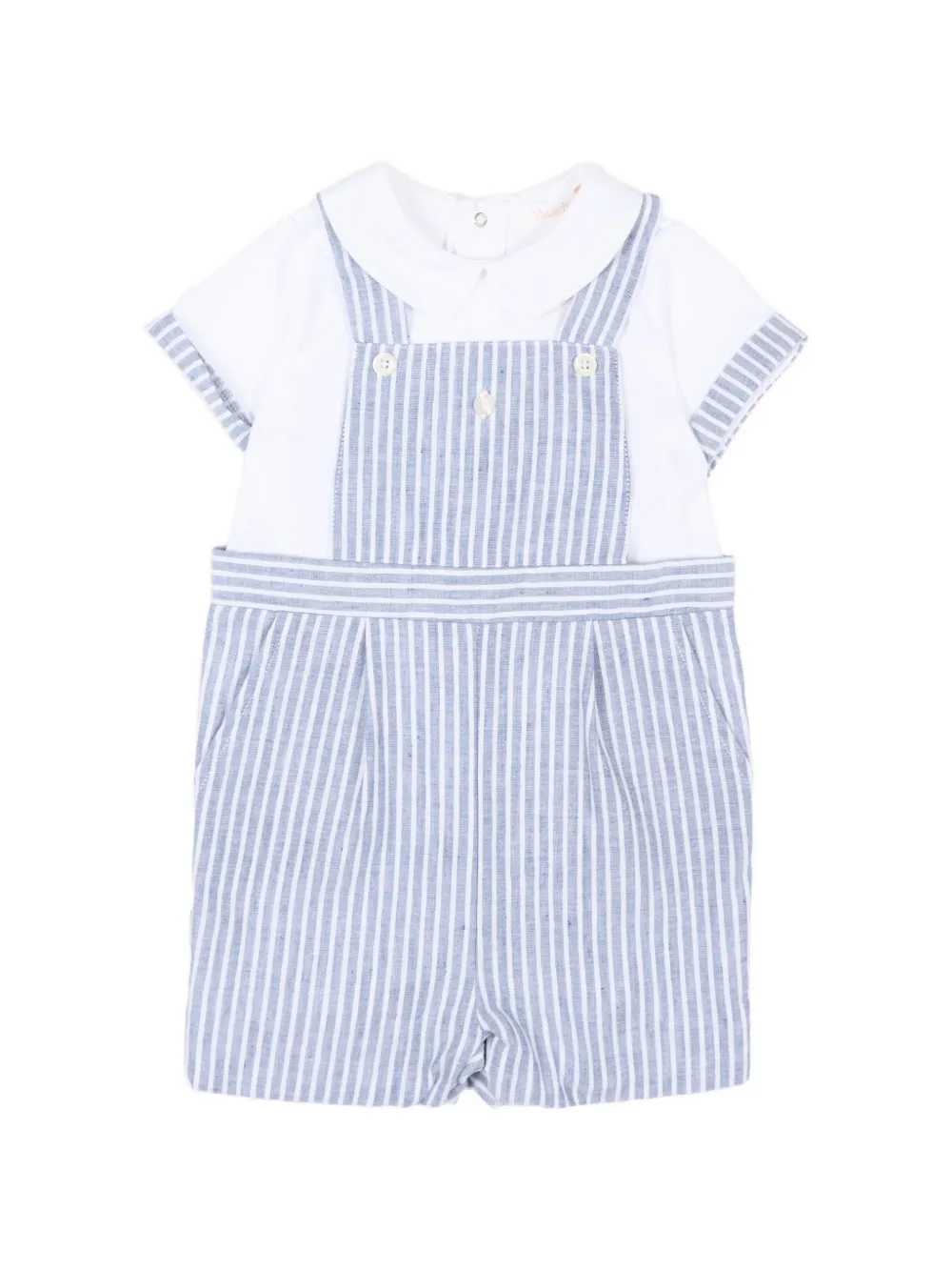 Patachou striped babygrow set - Bianco