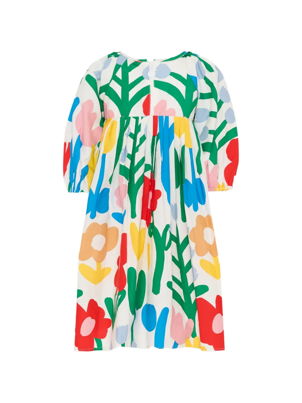 Stella McCartney Kids Jurk met bloemenprint Wit