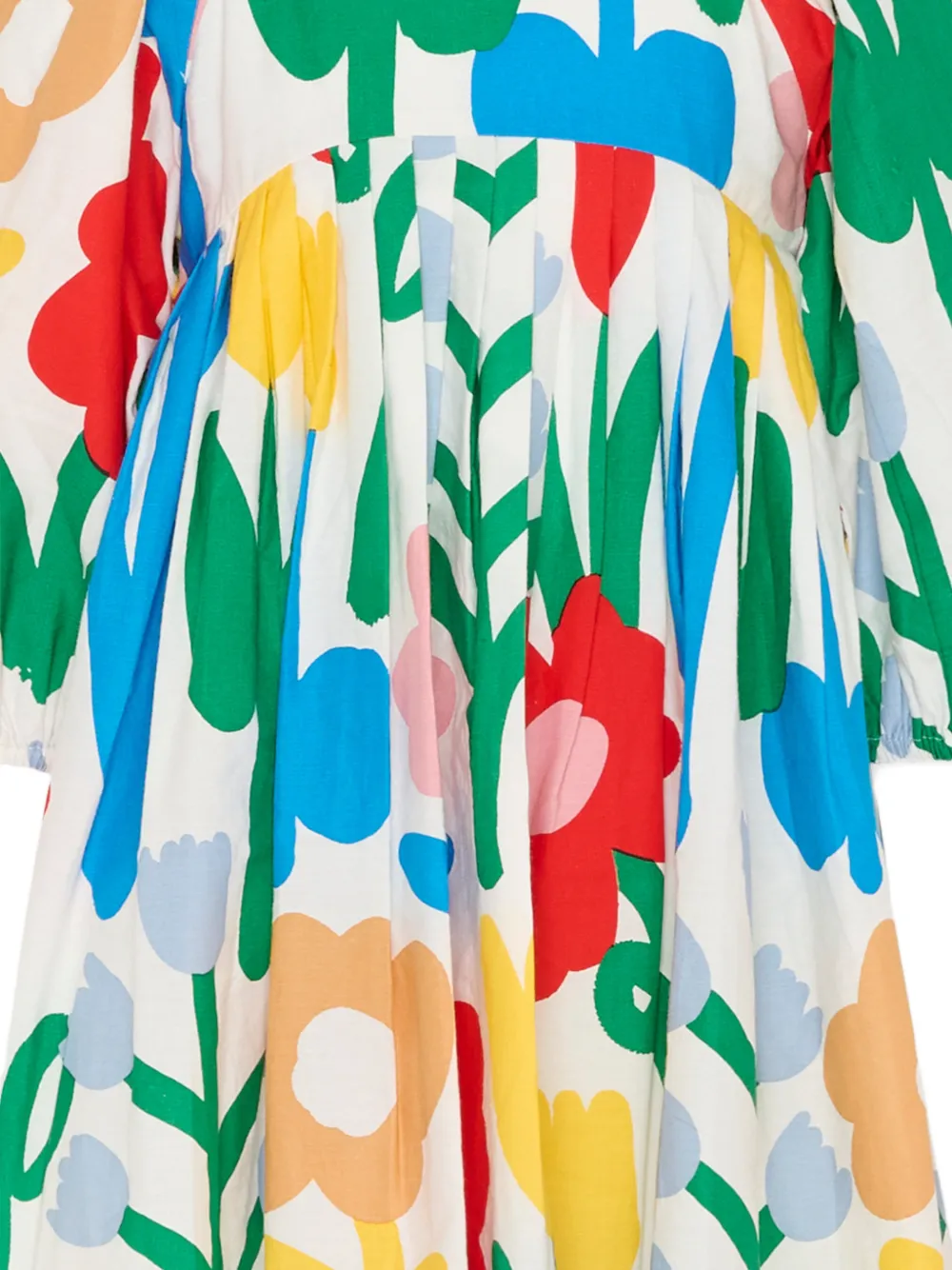 Stella McCartney Kids Jurk met bloemenprint Wit