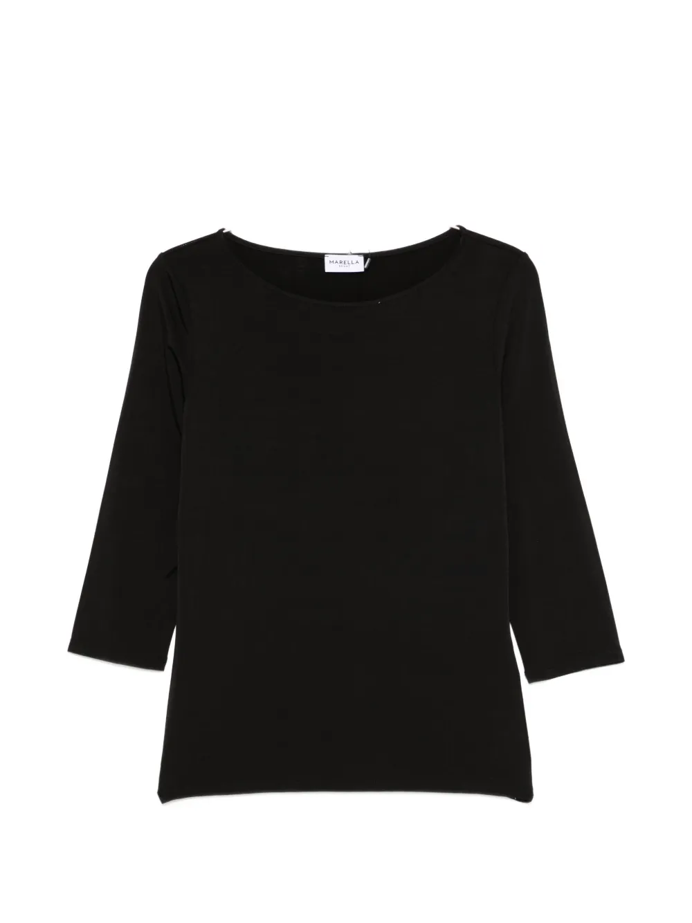 Marella Euro round-neck top - Nero