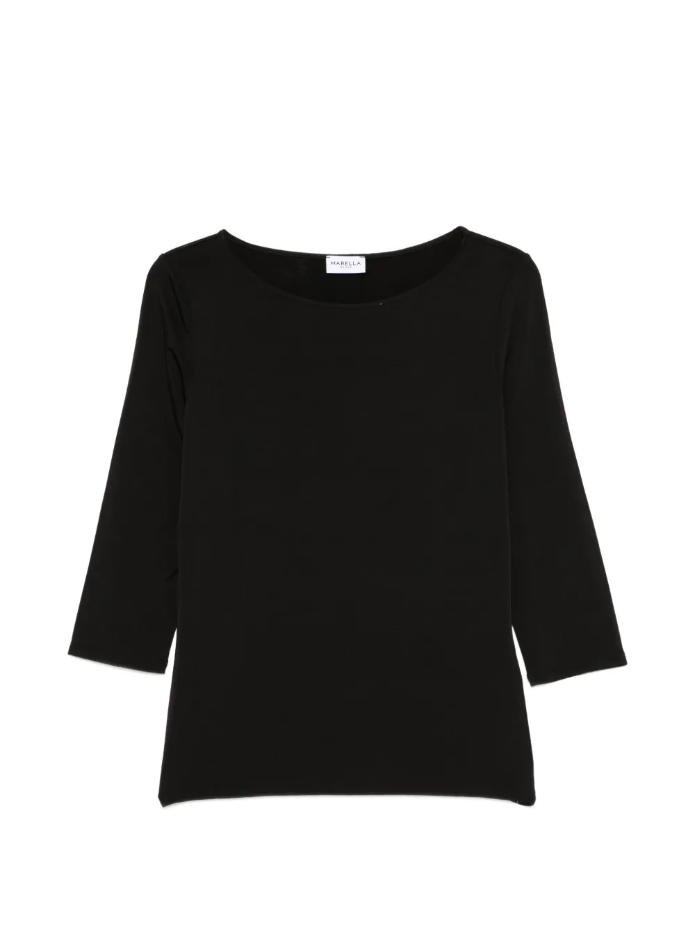 Marella Euro round-neck top - Nero