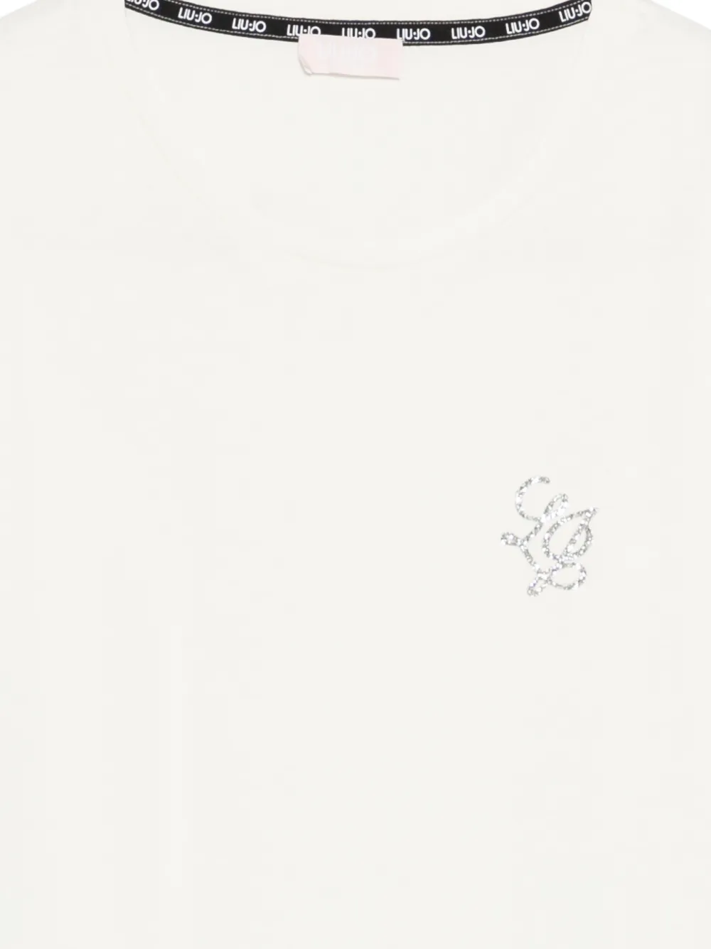 LIU JO T-shirt met logodetail Beige