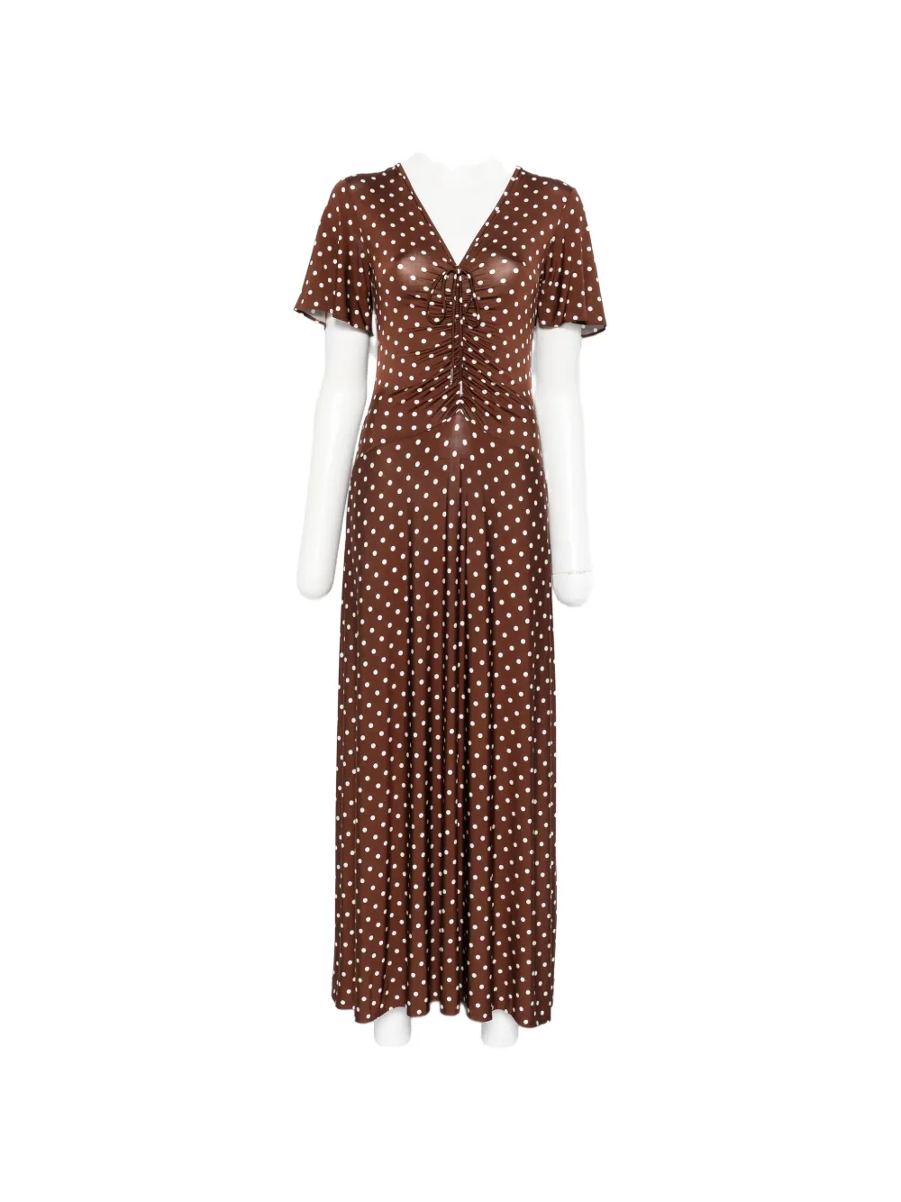 Marella polka-dot dress - Marrone