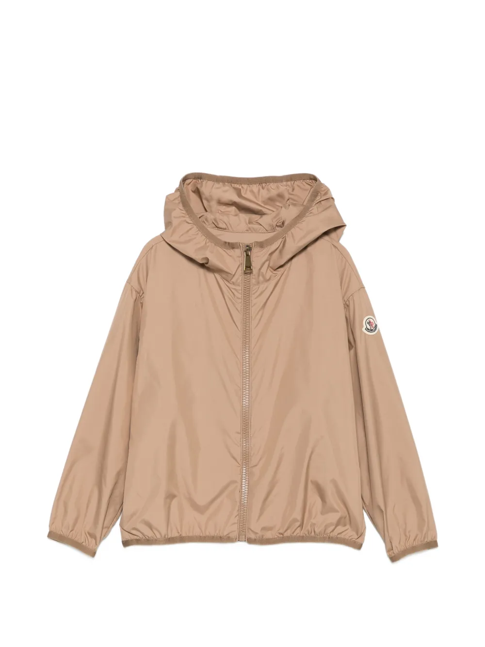Moncler Enfant Fegeo jack met capuchon en rits Bruin