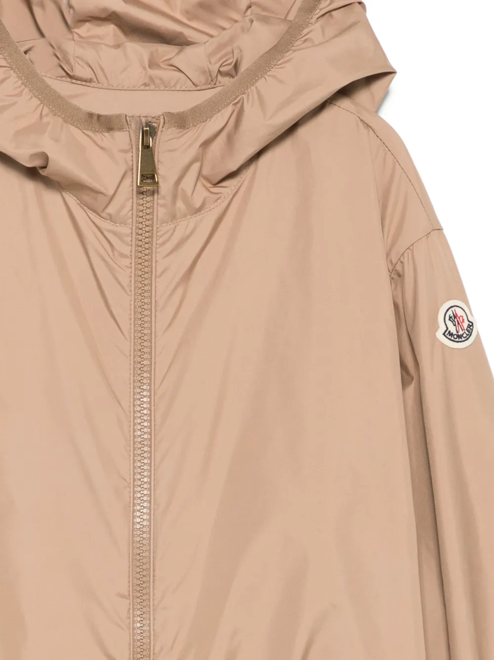 Moncler Enfant Fegeo jack met capuchon en rits Bruin