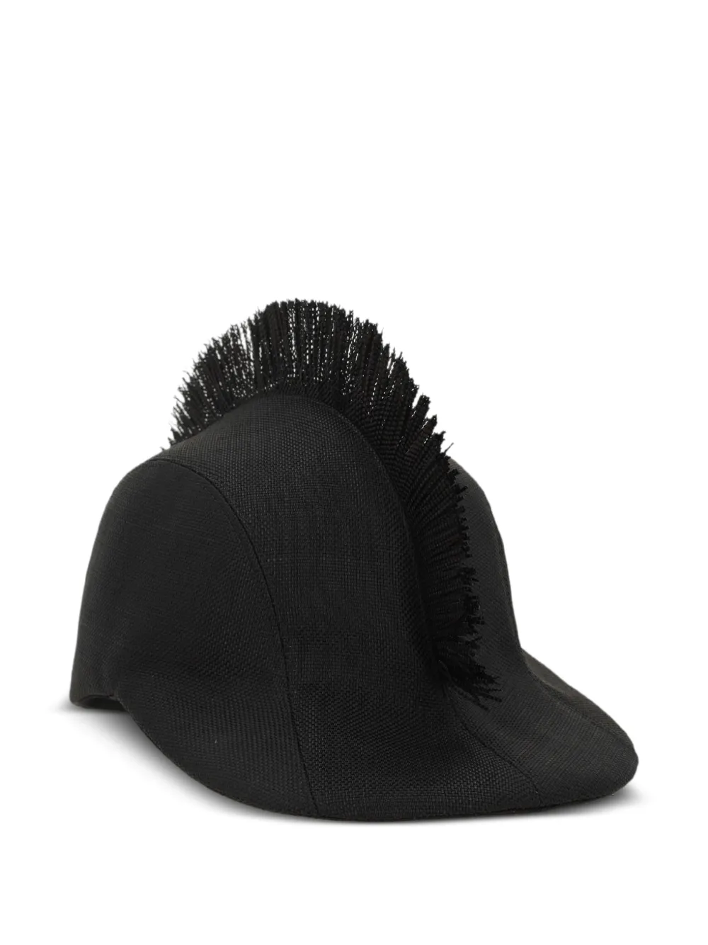 Stephen Jones fringed hat - Nero