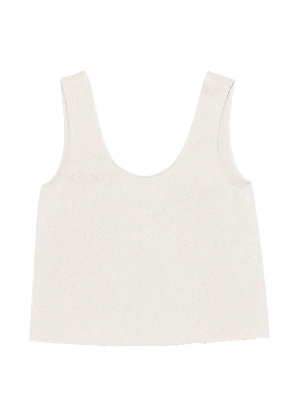 Alysi tie front tank top - Toni neutri