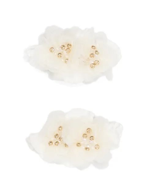 Bonpoint Ellie floral-detail hairclip (set of two)