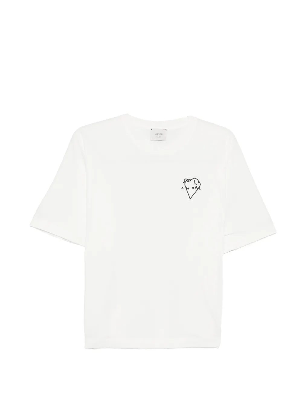 Alysi embellished T-shirt - Bianco