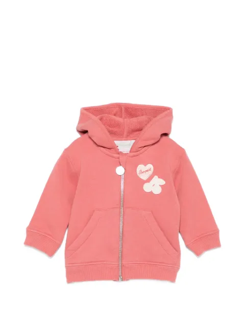 Bonpoint cherry-appliqué hoodie