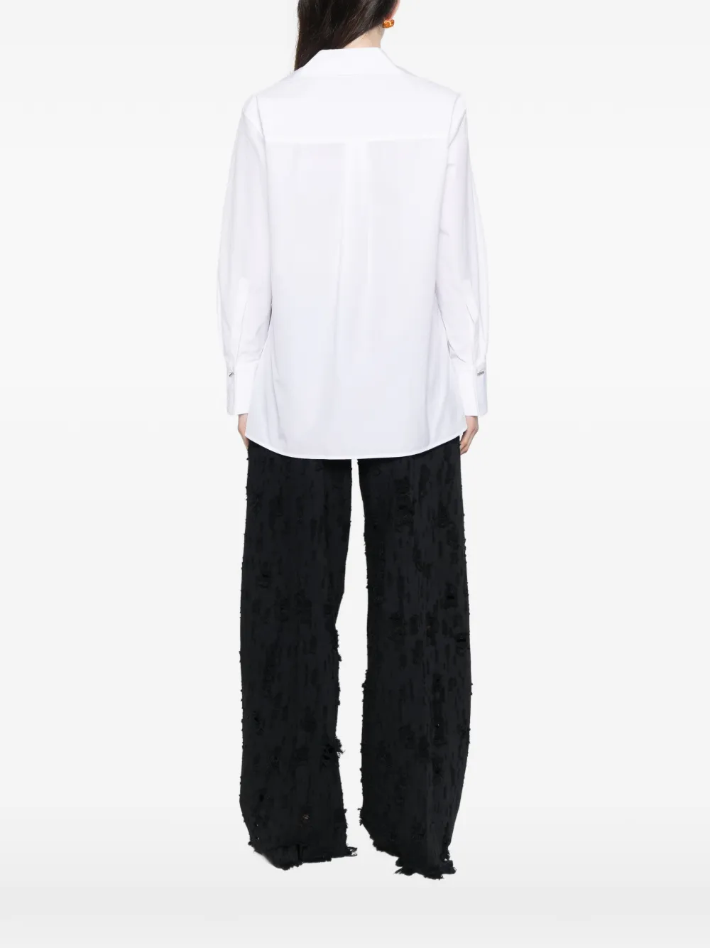 Marella Tabarin blouse met knoopsluiting Wit