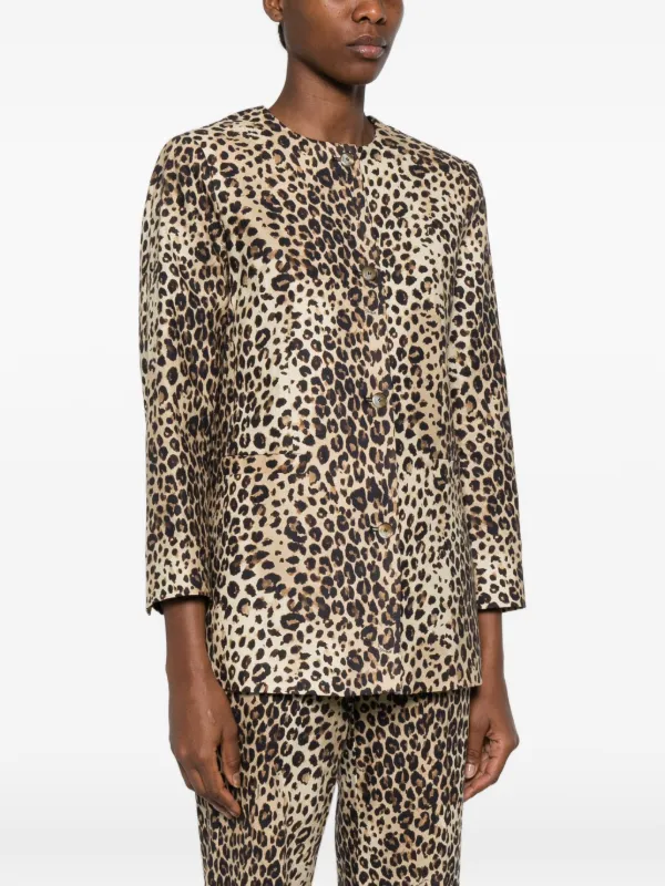 Marella レオパード ジャケット | ニュートラル | FARFETCH JP Marella レオパード ジャケット | ニュートラル | FARFETCH JP