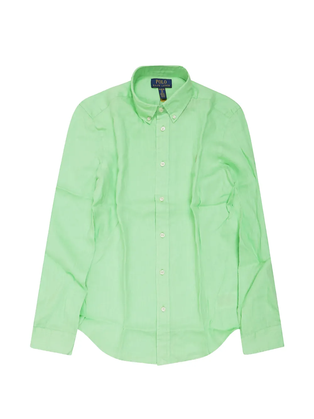 POLO RALPH LAUREN KIDS buttoned long-sleeve shirt - Verde