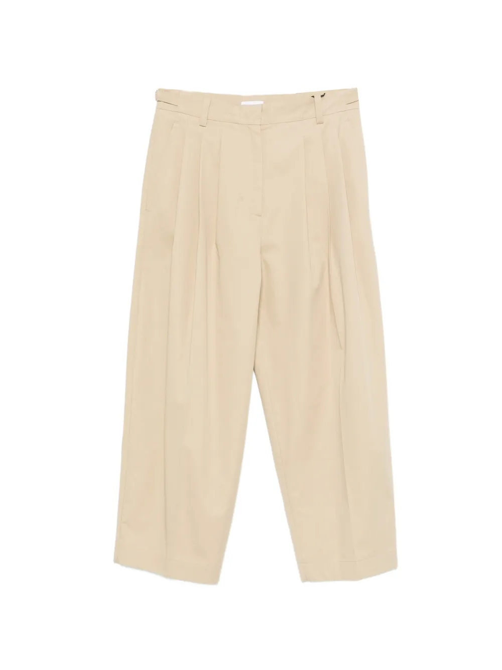 Marella pleated cropped trousers - Grigio