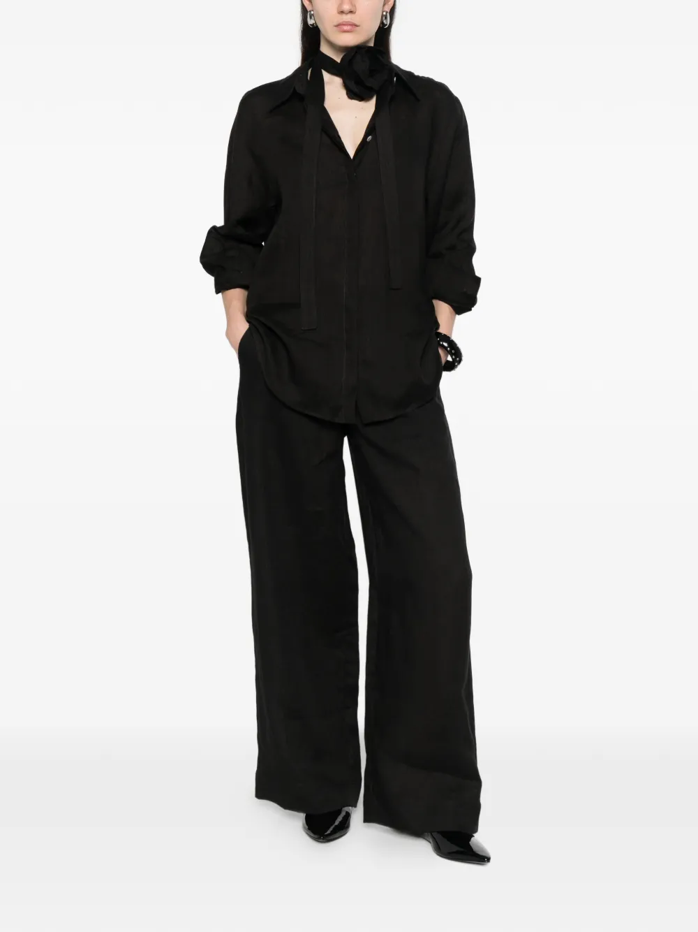  Marella Uomo Drawstring Pants - Black 