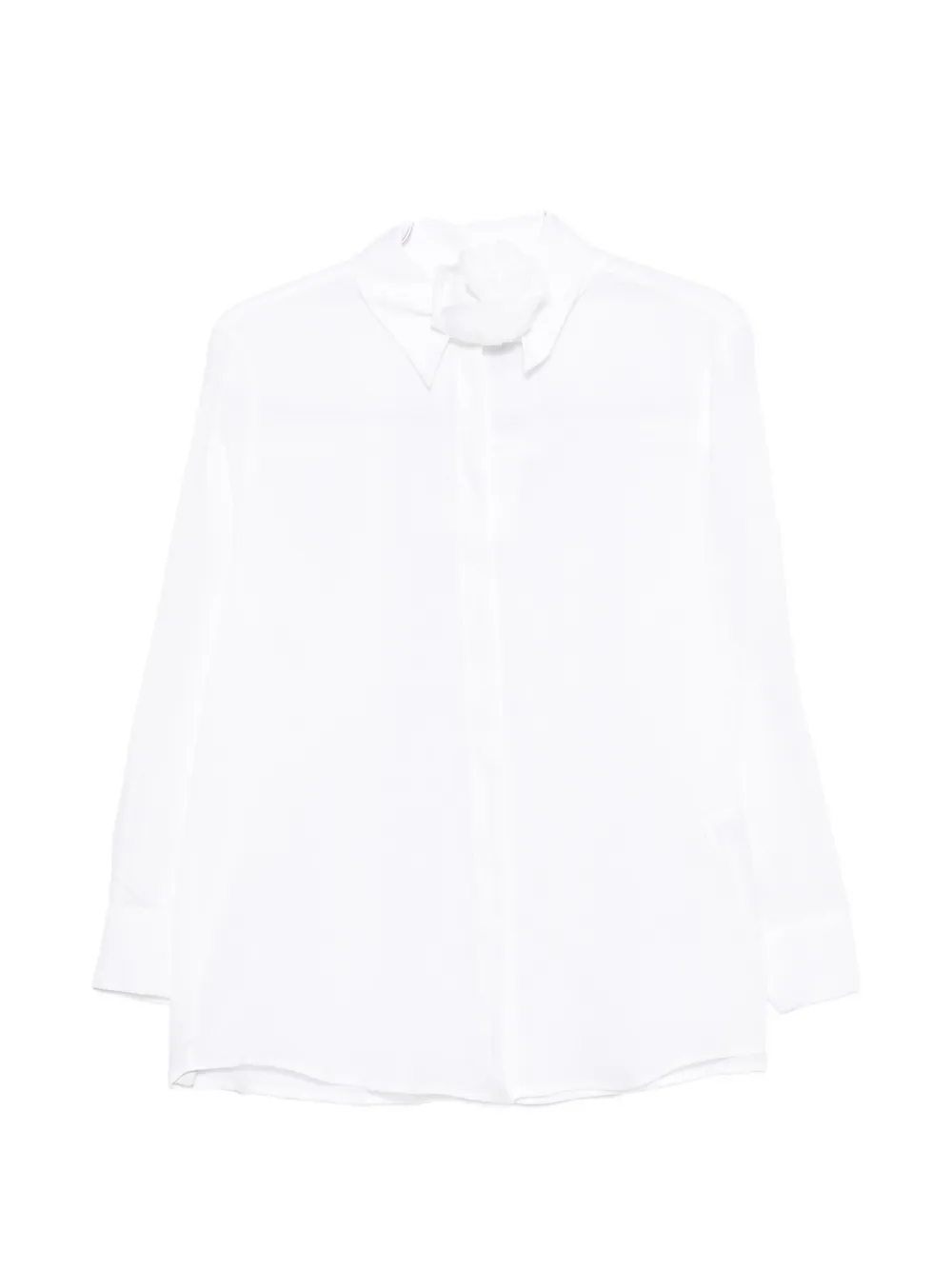Marella Editore flower-embellishment shirt set (set of two) - Bianco