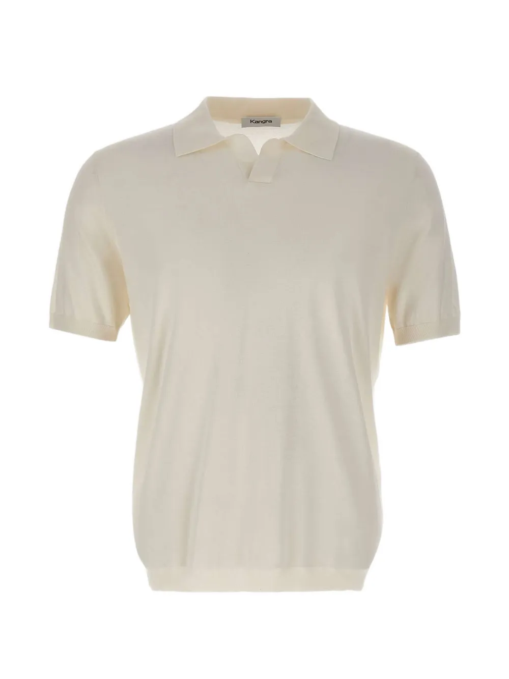 Kangra ribbed short-sleeve polo - Toni neutri