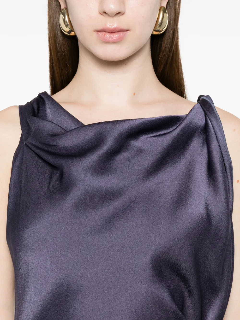 Victoria Beckham Asymmetrische jurk Blauw
