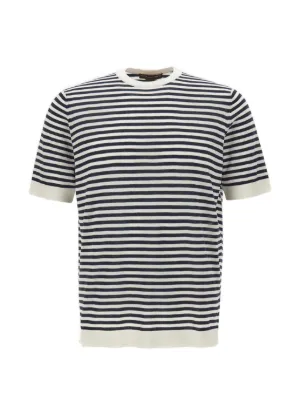 Filippo De Laurentiis ストライプ Tシャツ | ブラウン | FARFETCH JP