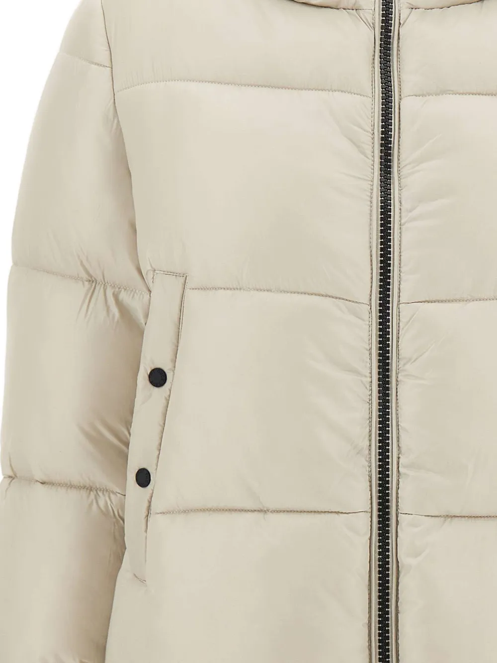 Save The Duck Isla donsjack met hoge hals Beige