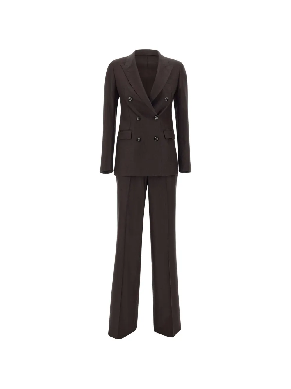Tagliatore Parigi double-breasted wide-leg suit - Marrone