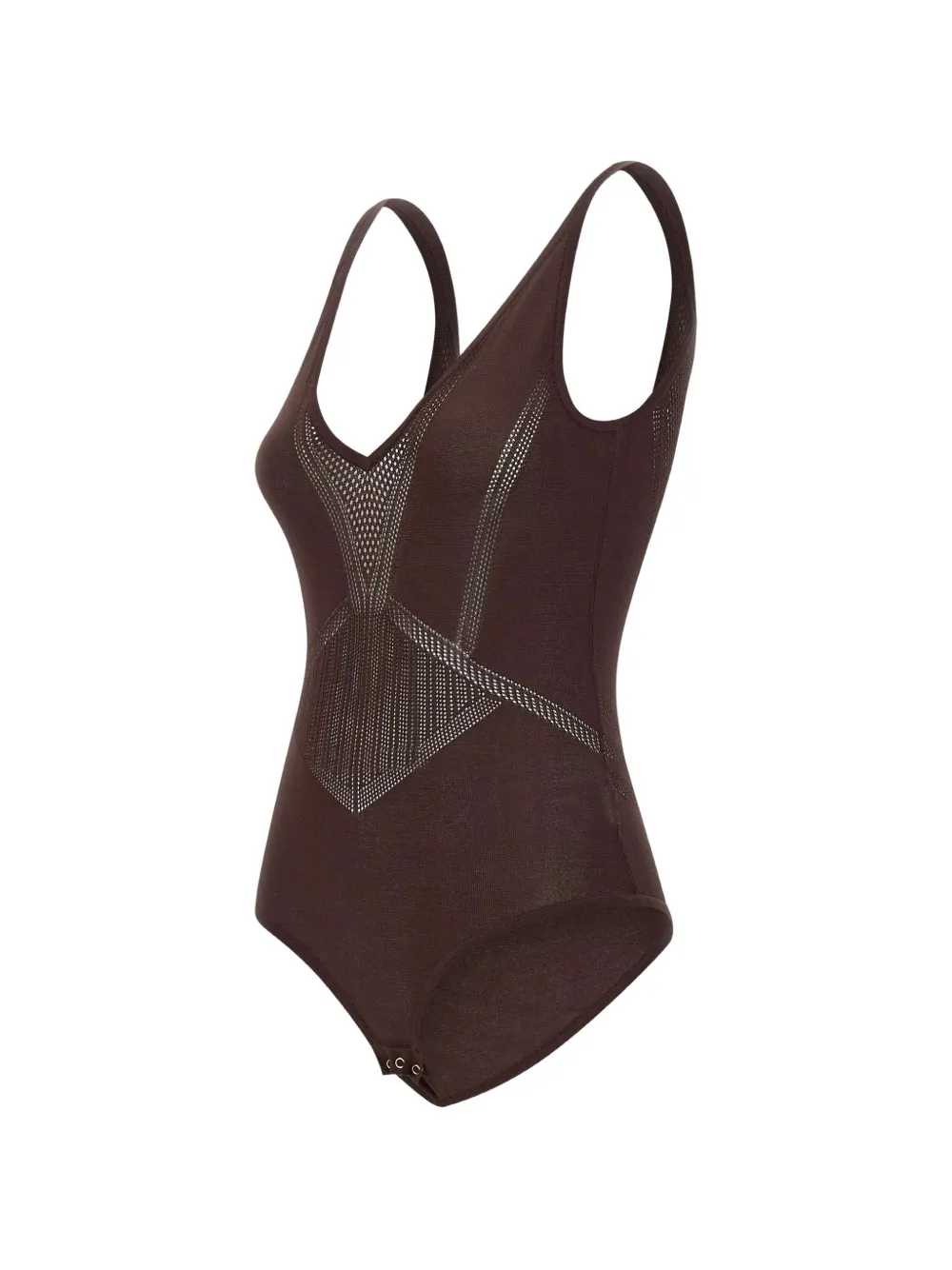  Elisabetta Franchi Openwork Bodysuit - Brown 