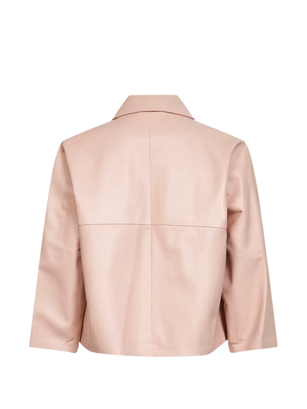  Arma Pocket Leather Jacket - Pink 