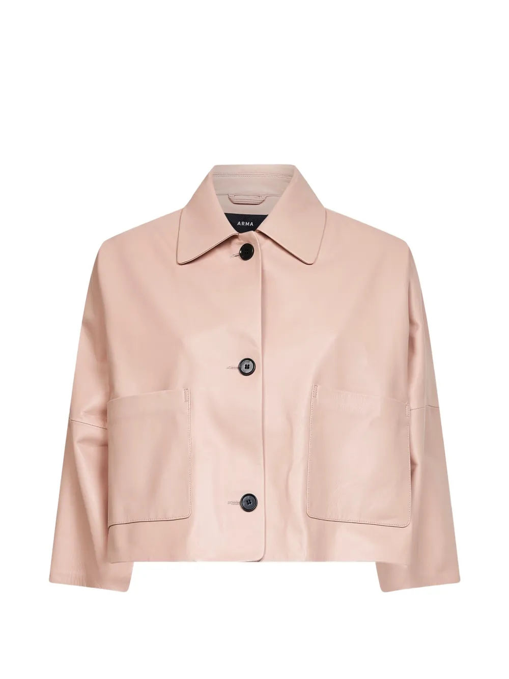 Arma pocket leather jacket - Rosa