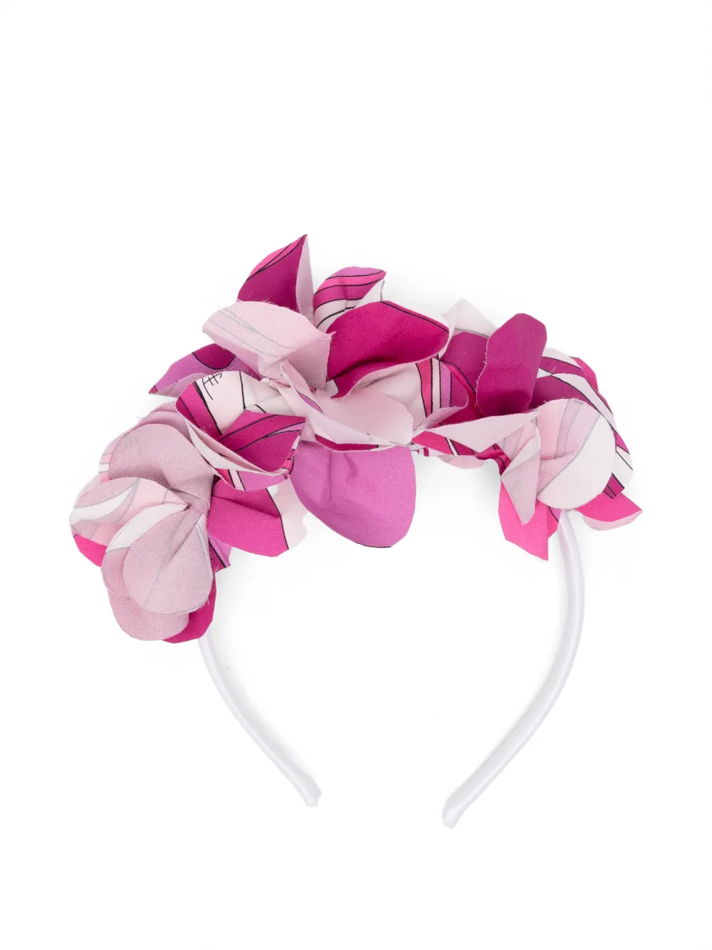 PUCCI Junior floral print hair accessory - Rosa