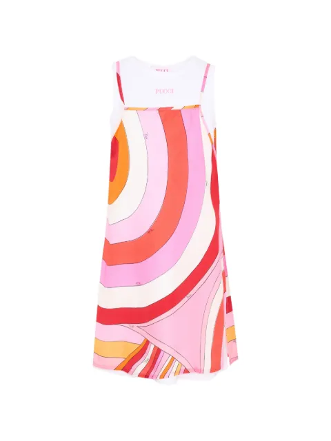 PUCCI Junior vestido corto con motivo