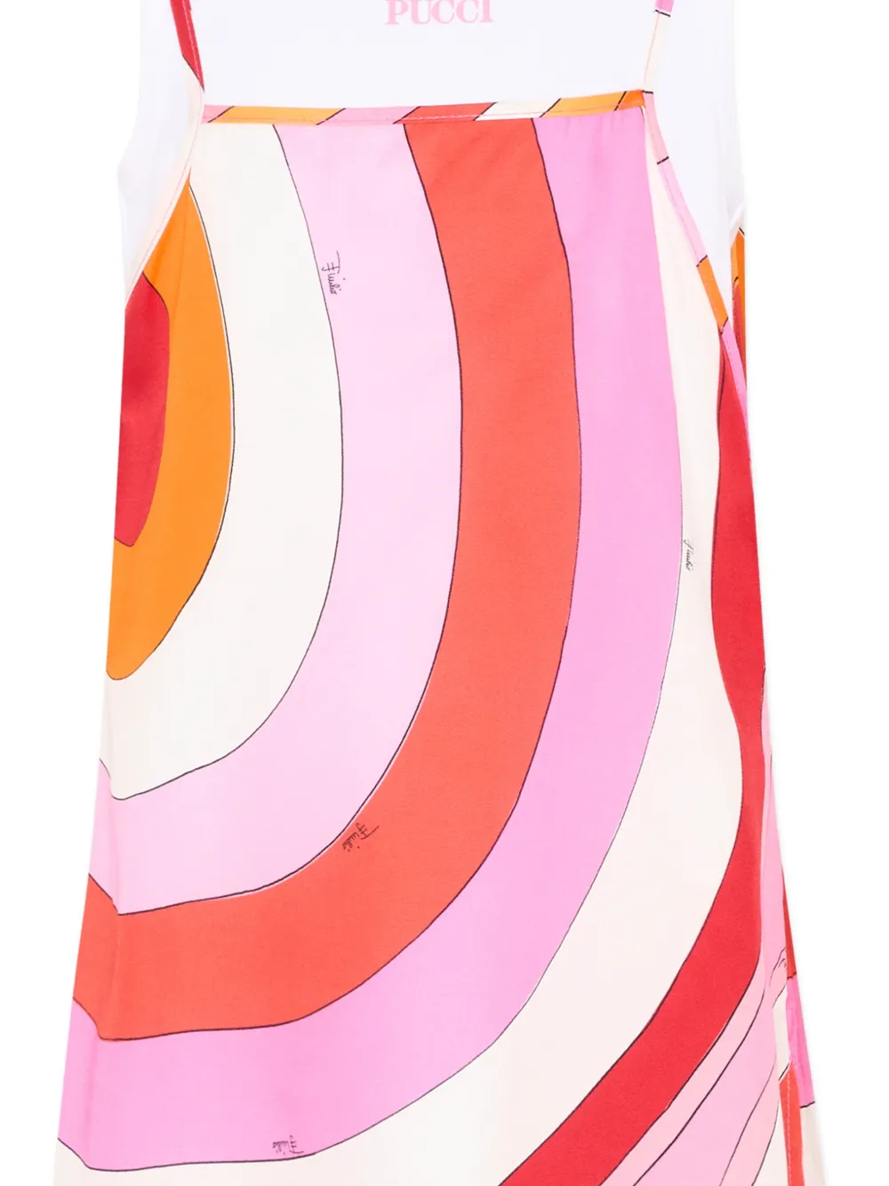 Pucci Junior Patterned Shift Dress In Multi