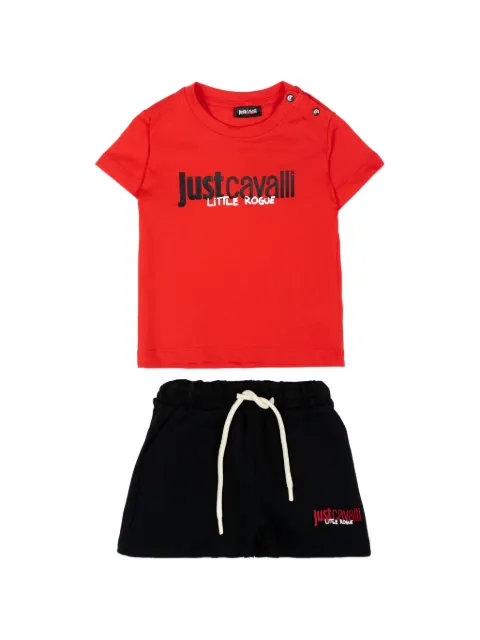 Just Cavalli Kids set de shorts con logo estampado