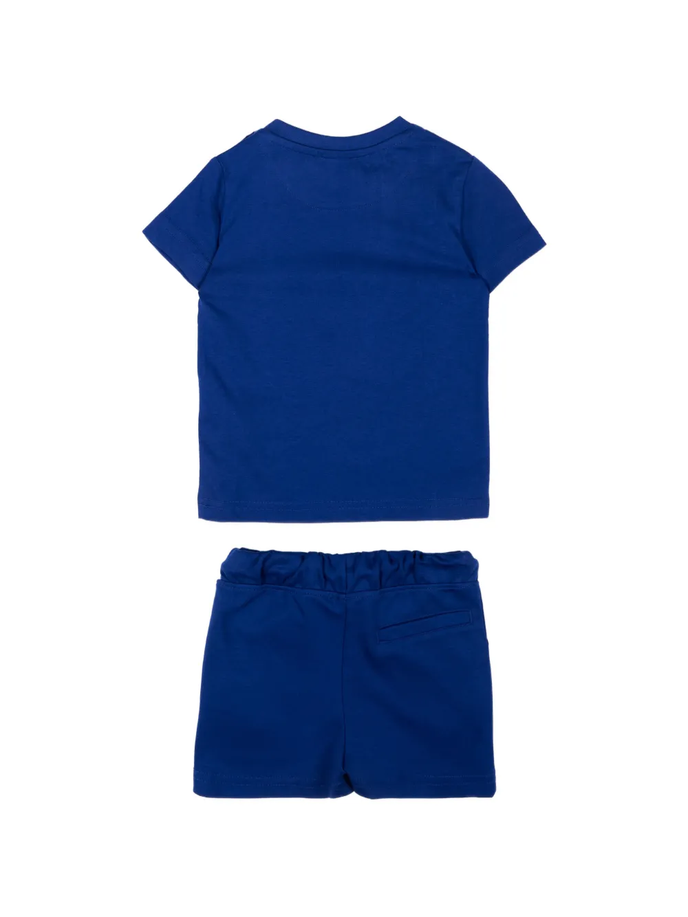Just Cavalli Kids T-shirt en shorts set met logo Blauw