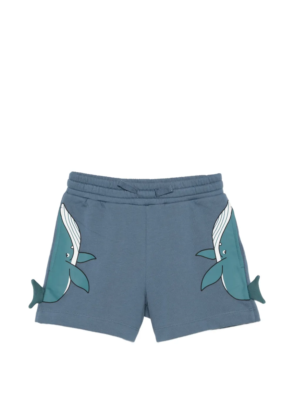 Stella McCartney Kids whale-print shorts - Blu