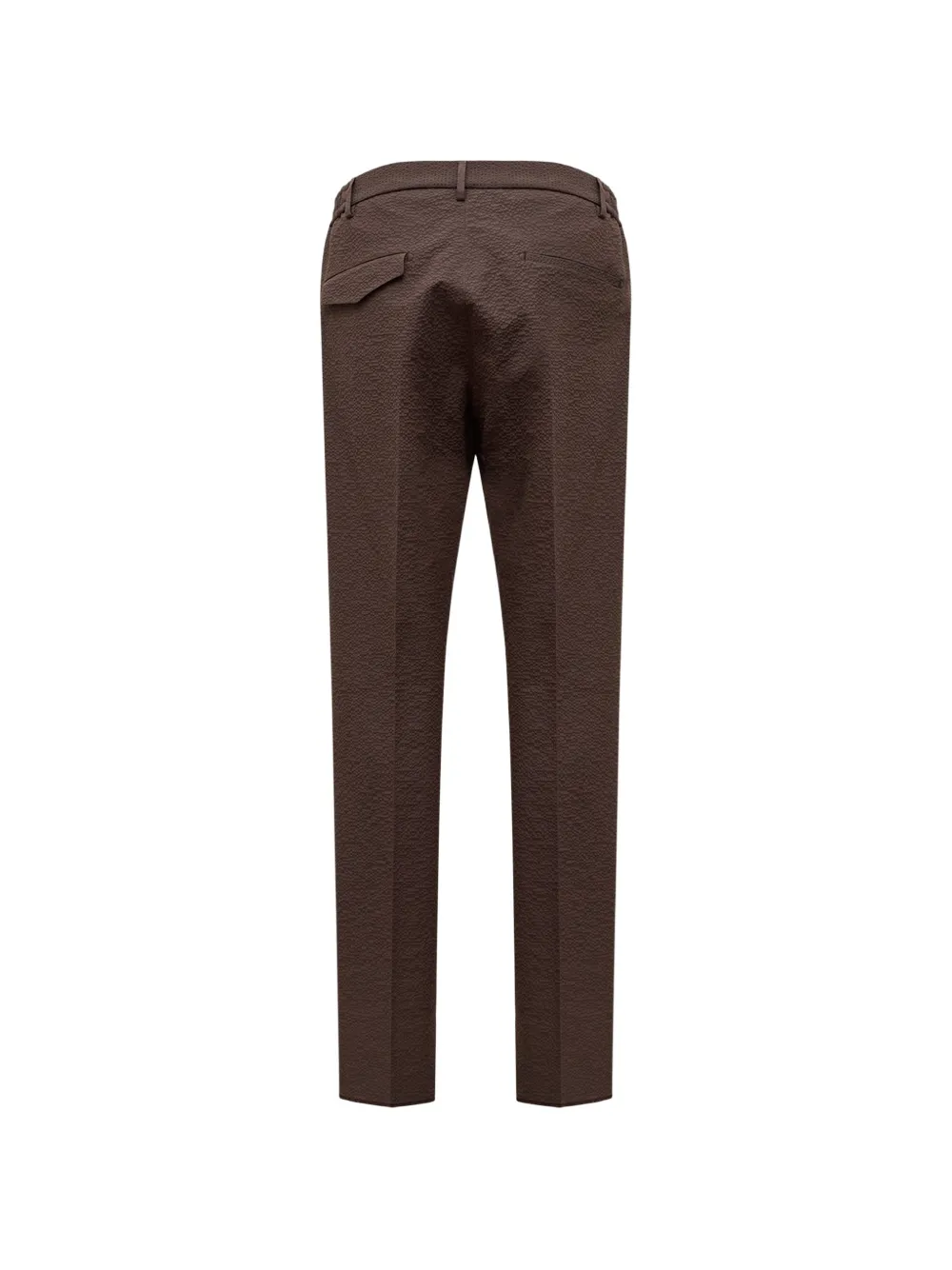 Tagliatore Geplooide broek met seersucker textuur Bruin