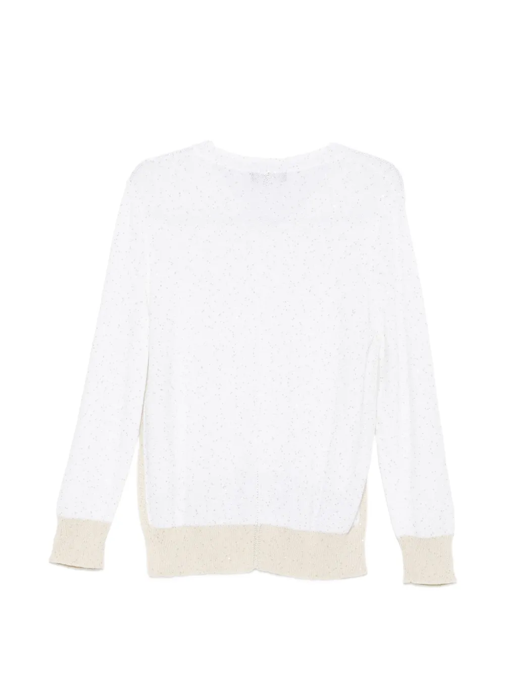  Lorena Antoniazzi Sequin Sweater - White 