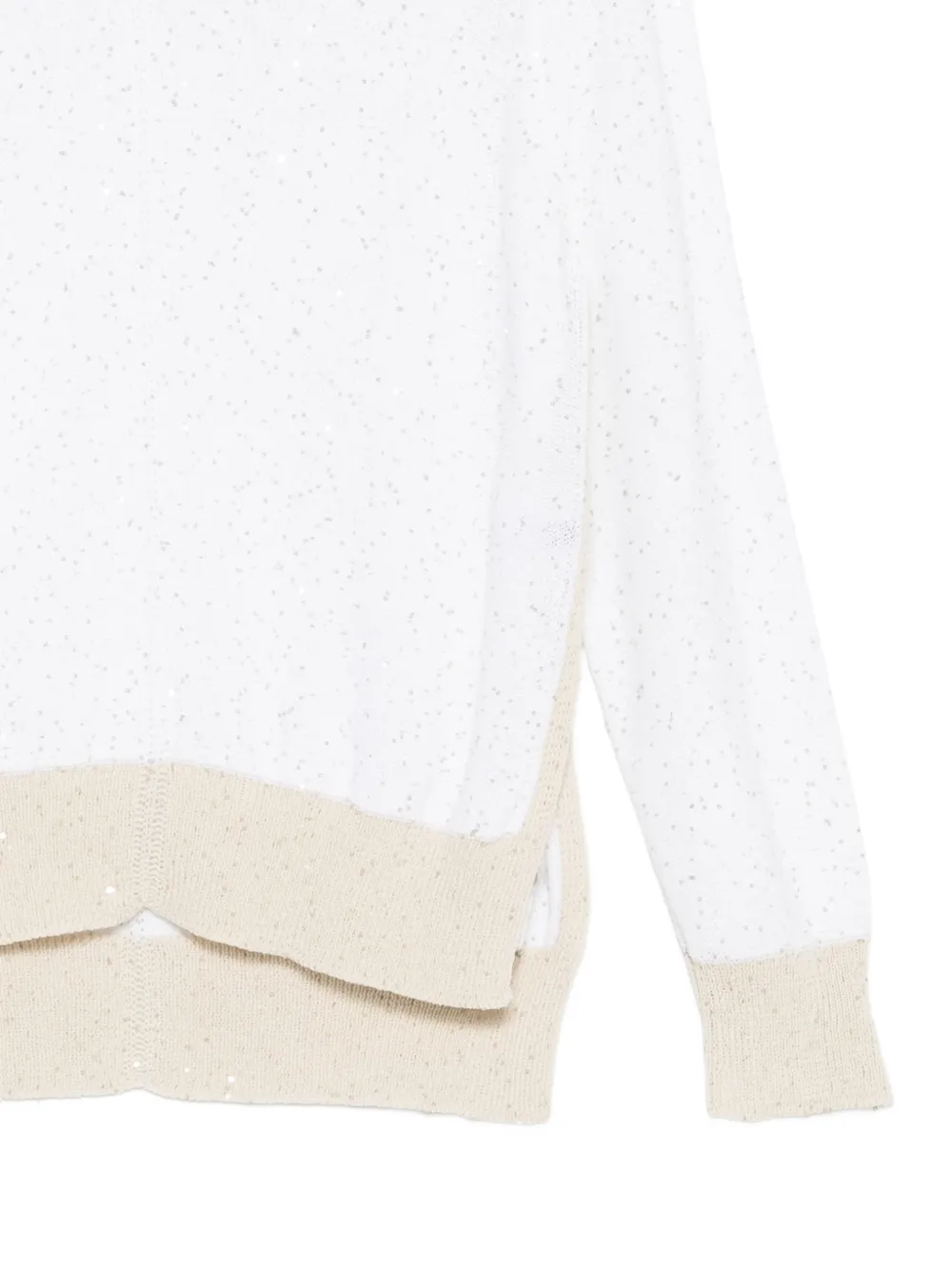  Lorena Antoniazzi Sequin Sweater - White 