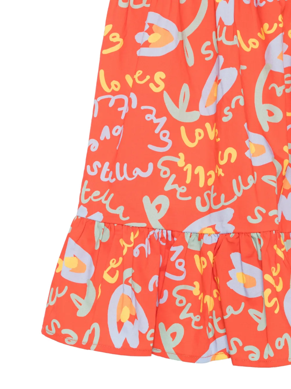  Stella Mccartney Kids Ruffled Floral Dress - Red 